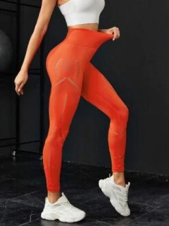 Hollow Out Tummy Control Sports Leggings