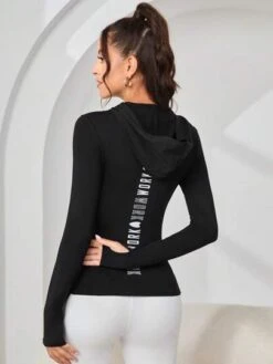 Letter Graphic Hooded Sports Sweatshirt -Gym Chic Wear 16910317711f876d8e6bf586d74e8bc3ad1c21bba2 thumbnail 405x552