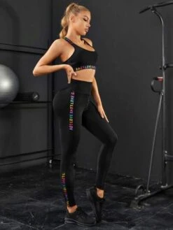 Letter Graphic Sports Set -Gym Chic Wear 16910353888330fd36336d8a34009eac364086d2f6 thumbnail 405x552