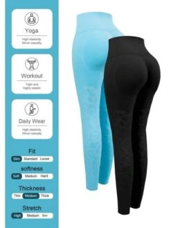 2pcs Wide Waistband Sports Leggings -Gym Chic Wear 1691160559afc5f77562dcbc1d9c5fd86959cd95a0 thumbnail 405x552