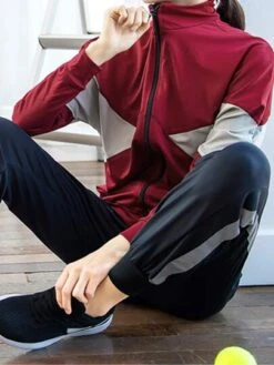 College Style Outdoor Sun Protection Sport Running Suit