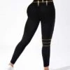 Solid Wideband Waist Sports Leggings -Gym Chic Wear 1691398839f56c2b56ee98a133b389652d1df164cd thumbnail 405x552