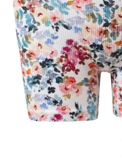 Floral Print Racer Back Sports Set -Gym Chic Wear 1691457452fc199f60d0cefebfba6411b7c8fedf81 thumbnail 405x552