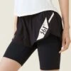 361 Yoga & Sports Women's Thin Fake Two-piece Layered Capris For Summer And Fall, Suitable For Cycling, Fitness And Yoga -Gym Chic Wear 1691573284aed1ffa453e01a01ce062518affce5bc thumbnail 405x552