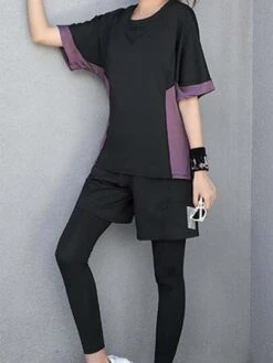 Vintage College Style Outdoor Street Running Sports Suit