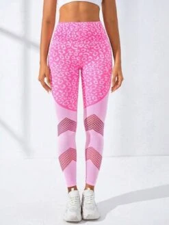 Leopard Print Wideband Waist Hollow Out Sports Leggings -Gym Chic Wear 1691733758293d29b5dc76378c58de468d1ee9d674 thumbnail 405x552