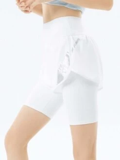 361 Women's Summer & Autumn Sports, Yoga, Fitness, Cycling Pants, Wearing Thin Fake Two-piece Outside -Gym Chic Wear 169173423892db386336180ba6e394cad7880770a2 thumbnail 405x552