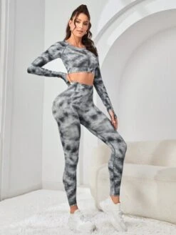 Tie Dye Cut Out Back Thumb Holes Sports Set -Gym Chic Wear 1691752637473dc66d1af66ecfa6ffca15cbdbfce8 thumbnail 405x552