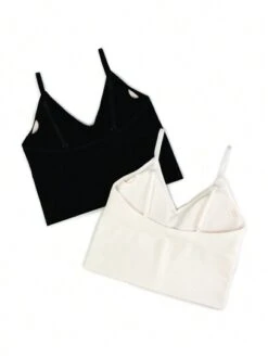 2 Pack V-neck Cami Sports Bra -Gym Chic Wear 1691761531c620b1c372fb83b6431a3ff652c12c56 thumbnail 405x552