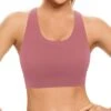 Dusty Pink Cross Back Strappy Sports Bra -Gym Chic Wear 169182094194f671b1a1a3019387228b5045791184 thumbnail 405x552