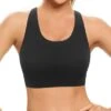 Black Sports Bra With Cross Back Straps -Gym Chic Wear 16918209623768cd5df677862ba497eb25f01fc835 thumbnail 405x552