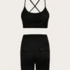 Criss Cross Backless Sports Set -Gym Chic Wear 1691906173b5b391232040b1be5e01c306161b8739 thumbnail 405x552