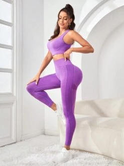 Seamless High Stretch Backless Sports Set -Gym Chic Wear 1691995719a478ce4074074e09b1b162cd9235ca40 thumbnail 405x552