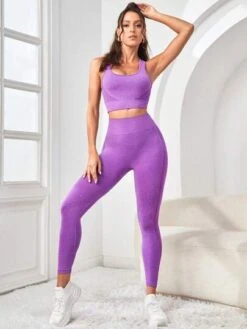 Seamless High Stretch Backless Sports Set -Gym Chic Wear 16919957218f110c423b960e8199660b788bb9f28c thumbnail 405x552