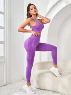 Seamless High Stretch Backless Sports Set -Gym Chic Wear 16919957251ea45a508185a028969fce8cf154d455 thumbnail 405x552