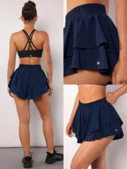 GLOWMODE 2-in-1 Tiered Pocket Shorts -Gym Chic Wear 1692005474de16747bf34220bc9e1b46552c9604d4 thumbnail 405x552