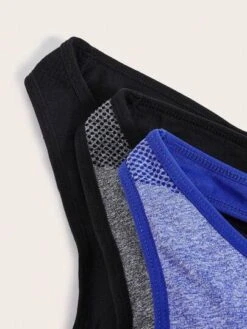 3pcs Contrast Binding Sports Bra -Gym Chic Wear 16921020286c8c4ae0e9398b649f3d5d071ad99100 thumbnail 405x552