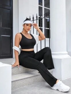 SHEIN Leisure Plus High Support Cut Out Back Sports Bra -Gym Chic Wear 16921047056be316f7573e84f7994d01aca6c5b243 thumbnail 405x552